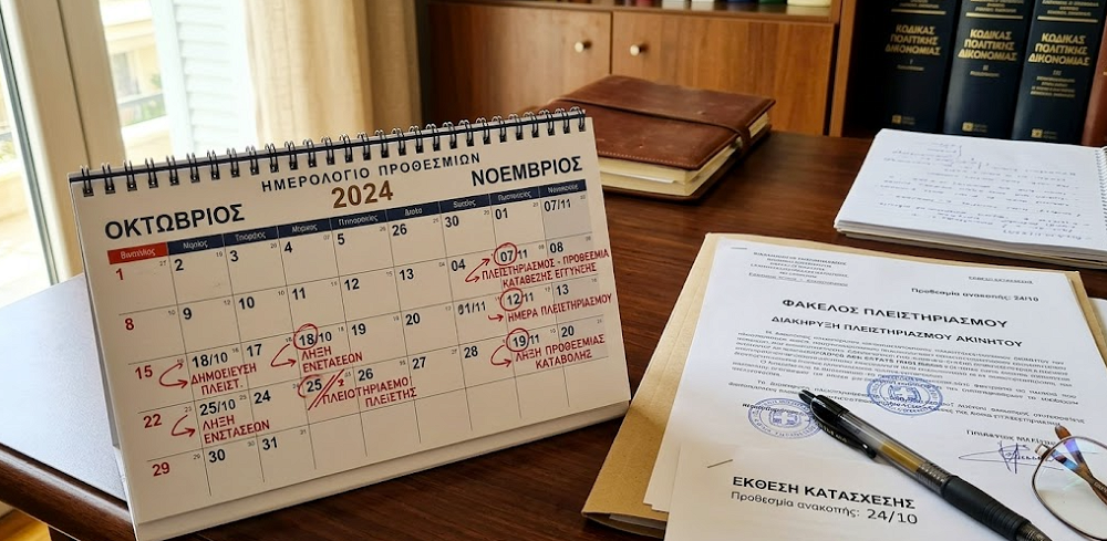 Προθεσμίες Δημοσίευσης Πλειστηριασμών